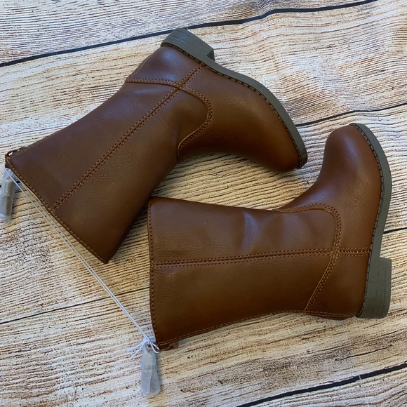 Cat & Jack Riding Boots Brown - Picture 5 of 6